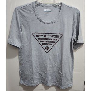 Columbia PFG Women's Short Sleeve Shirt Lightweight Fishing Blue Size Medium